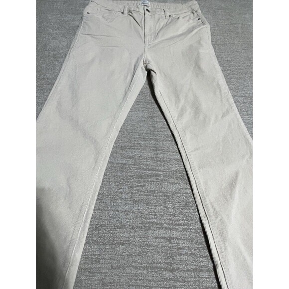 Time And Tru Pants Women’s Size 12 White Bootcut Jeans Cotton Stretch - Picture 3 of 13